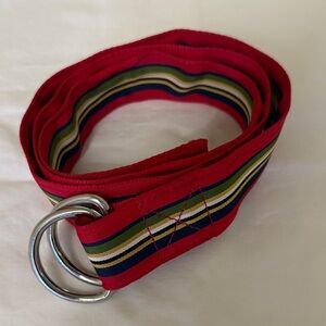 J Crew Classic Gros Grain Striped Belt - size Med/Sm